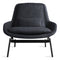 Field Lounge Chair  option Ink Leather / Oblivion