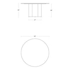 4/4 Round Dining Table