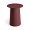 Circula Side Table  option Oxblood