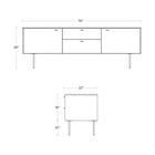 Fable 2 Door / 2 Drawer Console