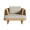 Loophole Outdoor Lounge Chair  option Sunbrella Stucco