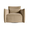 Oft Swivel Lounge Armchair  option Otter Velvet
