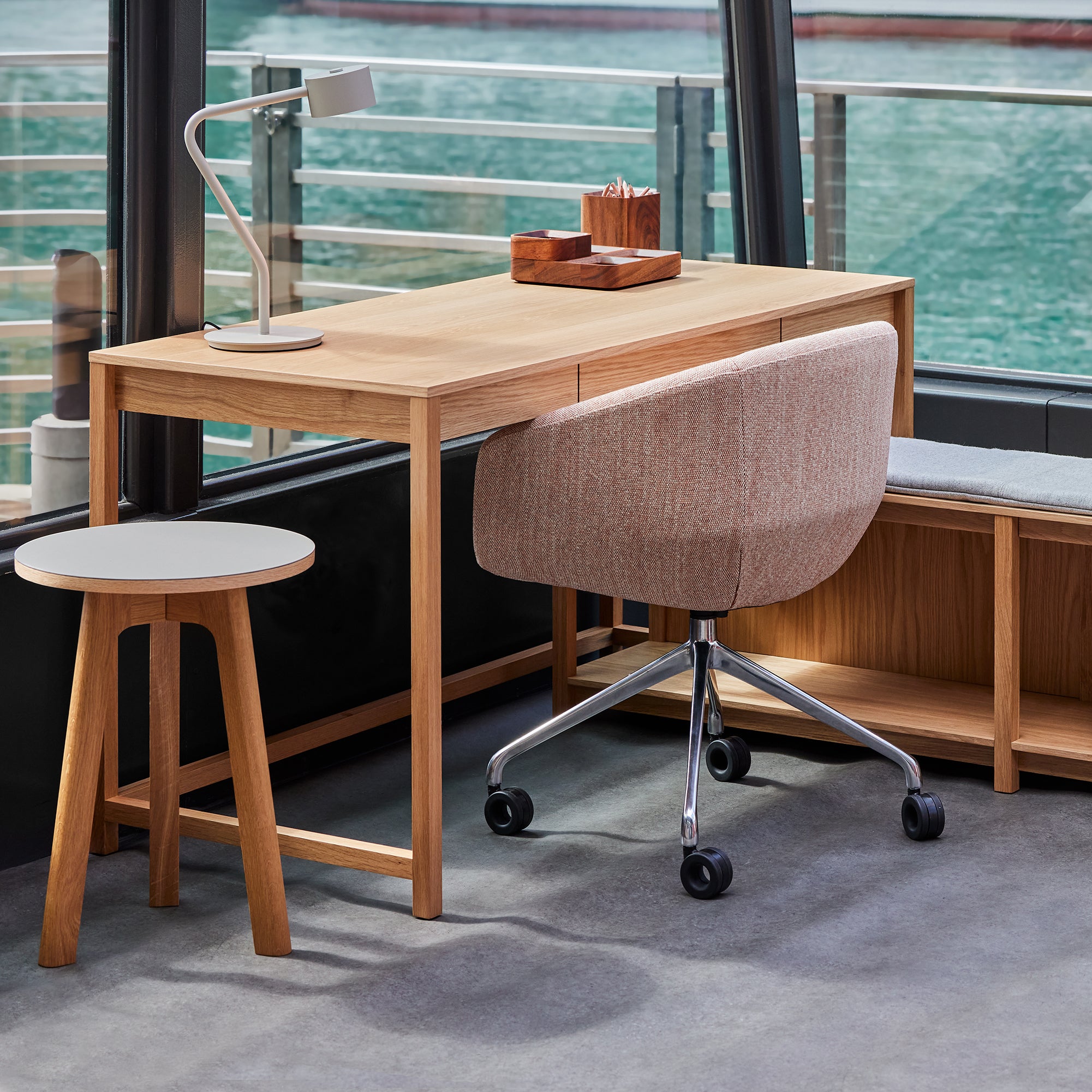 ●送料無料●多用途Studyデスク PK/BL Blu Dot Open Plan Desk - 2Modern