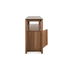 Open Plan Long and Low Bookcase with Storage