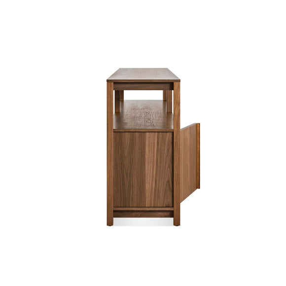Open Plan Long and Low Bookcase with Storage