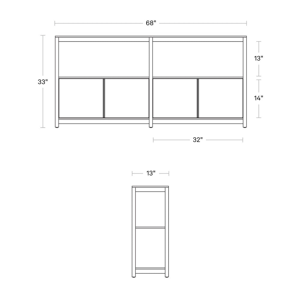 Open Plan Storage Bookcase