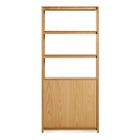 Open Plan Tall Bookcase with Storage