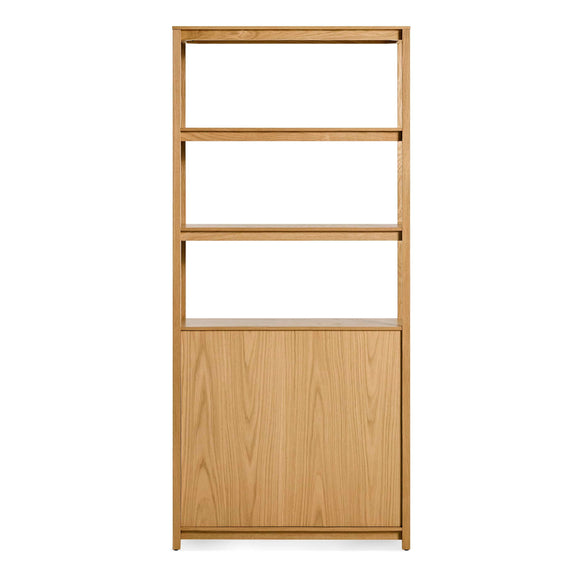 Open Plan Tall Bookcase with Storage