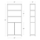 Open Plan Tall Bookcase with Storage