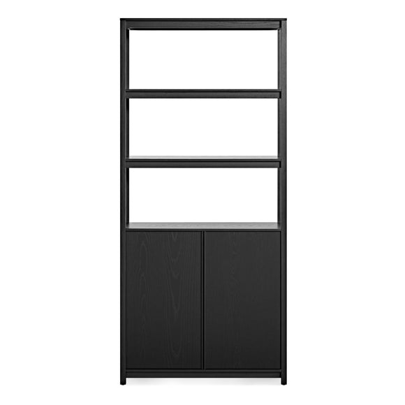 Open Plan Tall Bookcase with Storage