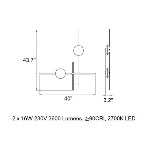 Crosshatch Linear Pendant Light