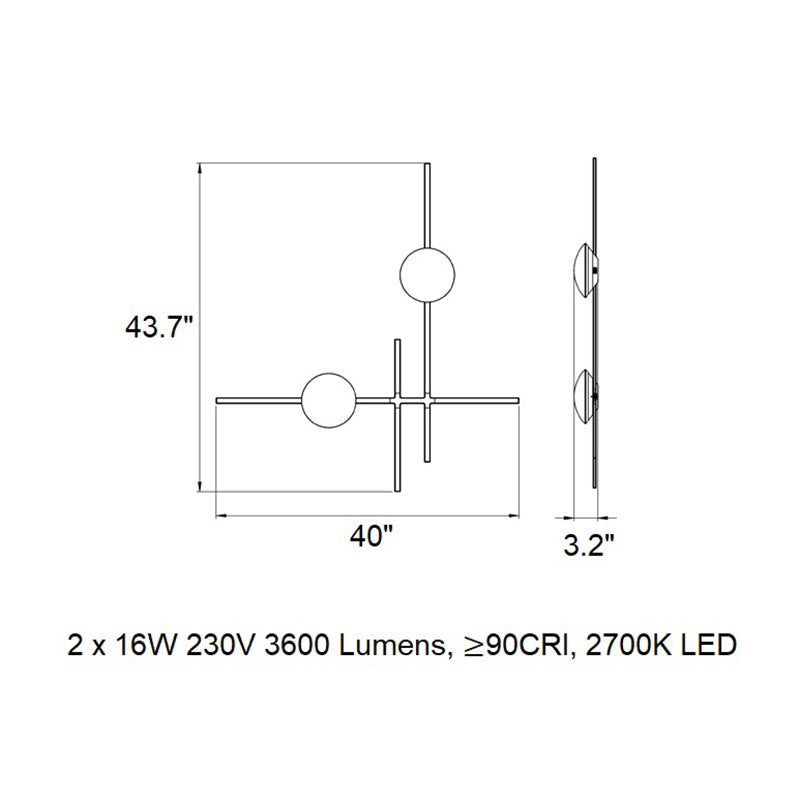 Crosshatch Linear Pendant Light