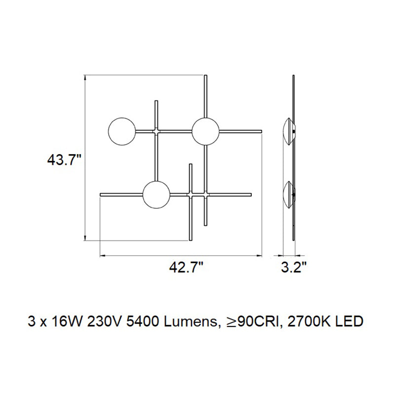 Crosshatch Linear Pendant Light