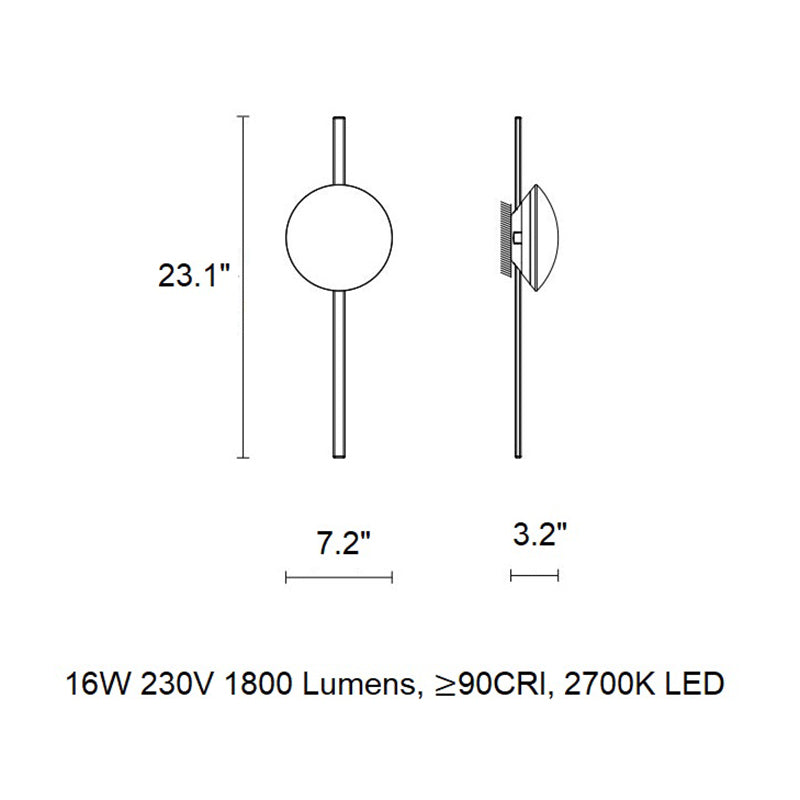 Crosshatch Wall/Ceiling Lamp