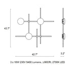 Crosshatch Wall/Ceiling Lamp