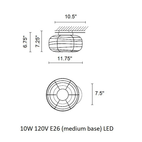 Misko Wall/Ceiling Lamp