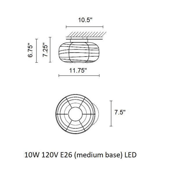 Misko Wall/Ceiling Lamp