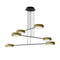 Ring S6 Chandelier  option Brass