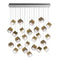 De Castelli x Pyrite Rectangle Chandelier  option 26 Large