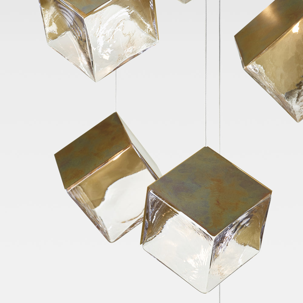 De Castelli x Pyrite Rectangle Chandelier