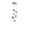 De Castelli x Pyrite Round Chandelier  option 3 Large And 3 Small