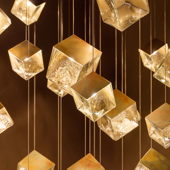 De Castelli x Pyrite Square Chandelier