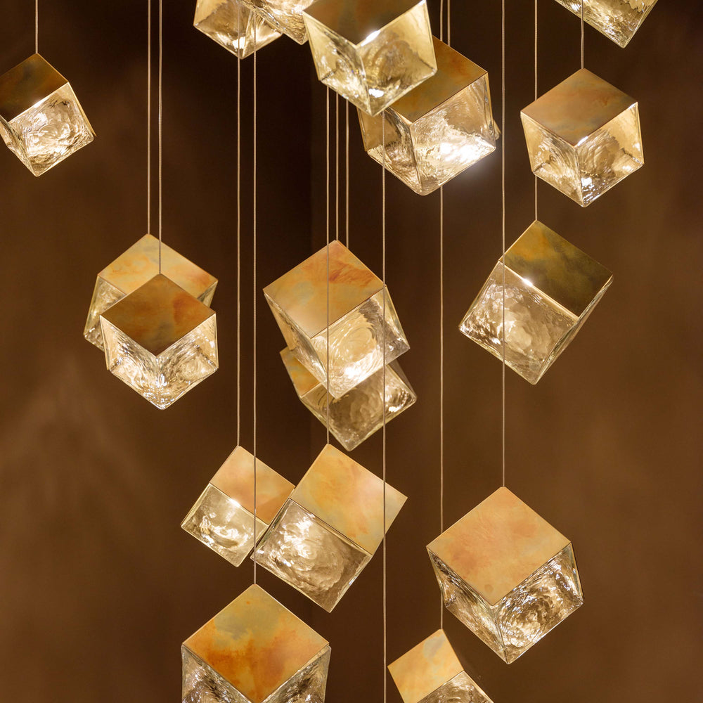 De Castelli x Pyrite Square Chandelier