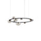 Dew Drops Circle Pendant Light  option Light Pearl Metalization / Brushed Anthracite