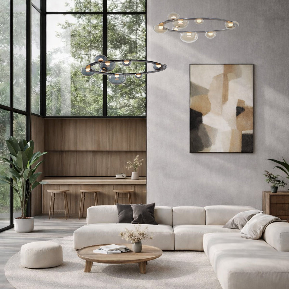 Dew Drops Circle Pendant Light
