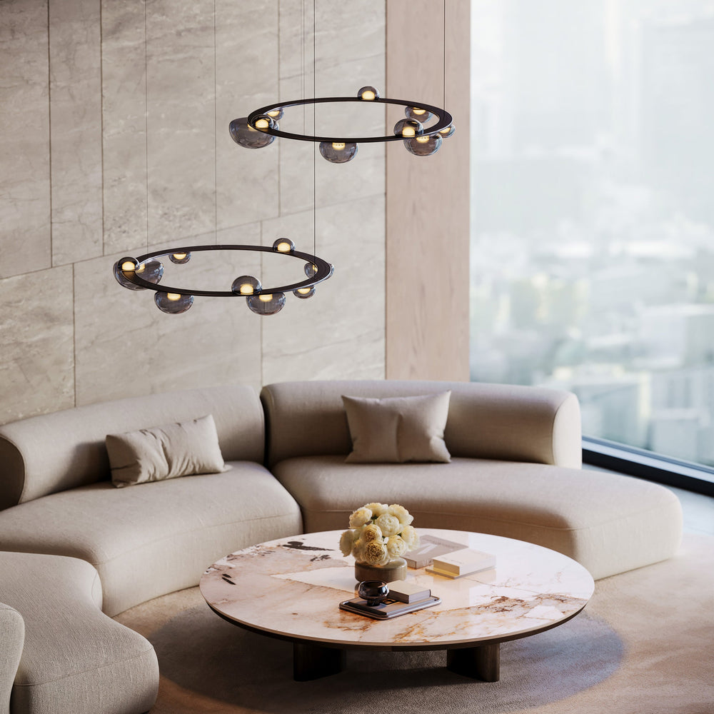Dew Drops Circle Pendant Light