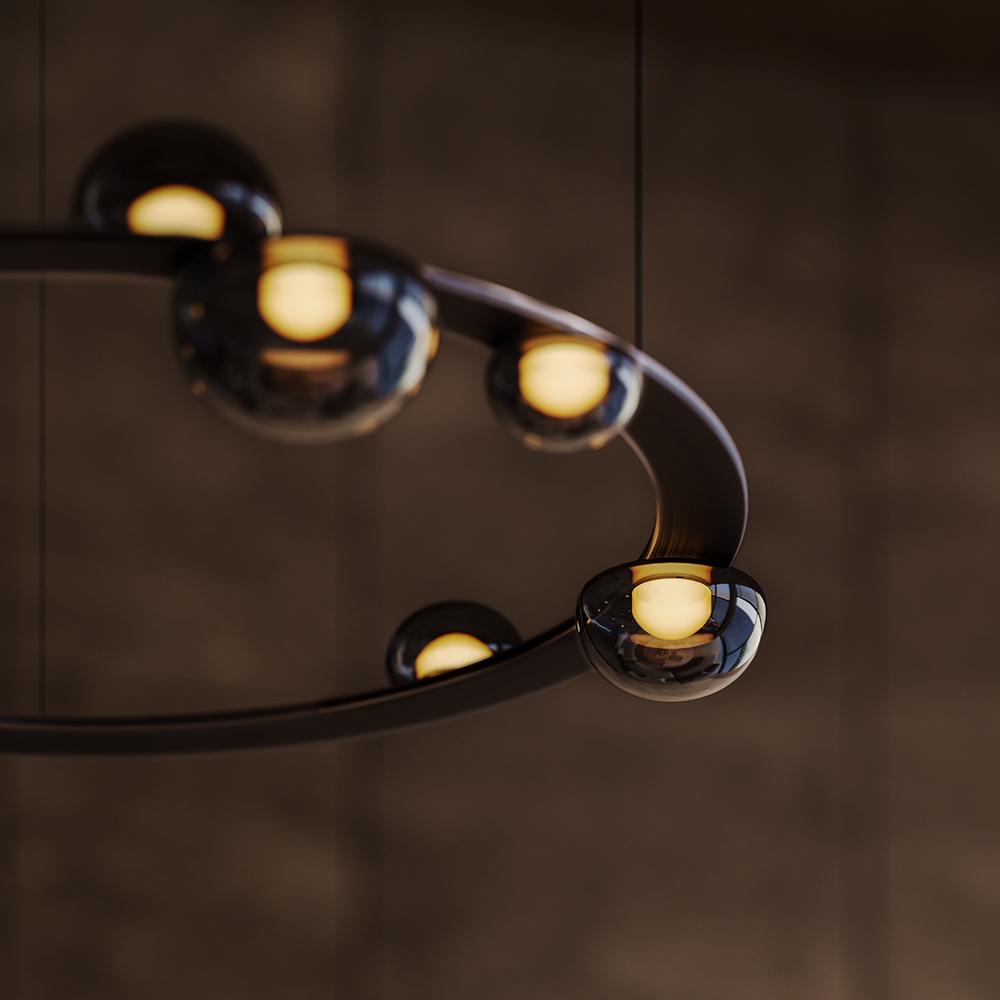 Dew Drops Circle Pendant Light