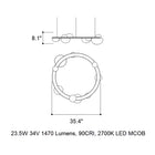 Dew Drops Circle Pendant Light
