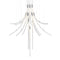 Flare 16-Light LED Chandelier  option Brushed Silver
