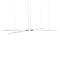 Flare 4-Light LED Chandelier  option Brushed Gold