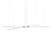 Flare 4-Light LED Chandelier  option Brushed Silver