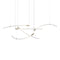 Flare 5-Light A/B/C LED Chandelier  option Brushed Gold