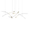 Flare 5-Light B/C LED Chandelier  option Brushed Gold