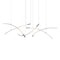 Flare 5-Light B/C LED Chandelier  option Brushed Silver