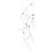 Flare 7-Light LED Chandelier  option Brushed Gold