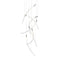 Flare 7-Light LED Chandelier  option Brushed Silver