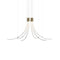 Flare Cone LED Chandelier  option Brushed Gold