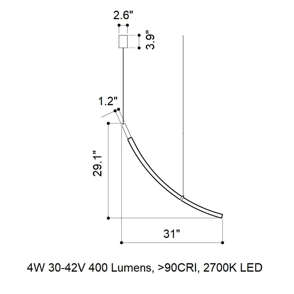 Flare LED Pendant Light