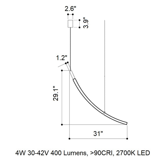 Flare LED Pendant Light