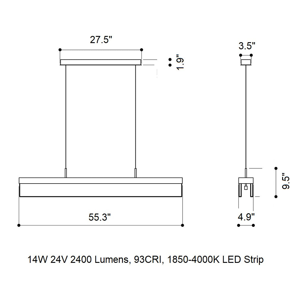 Fragment Line LED Pendant Light
