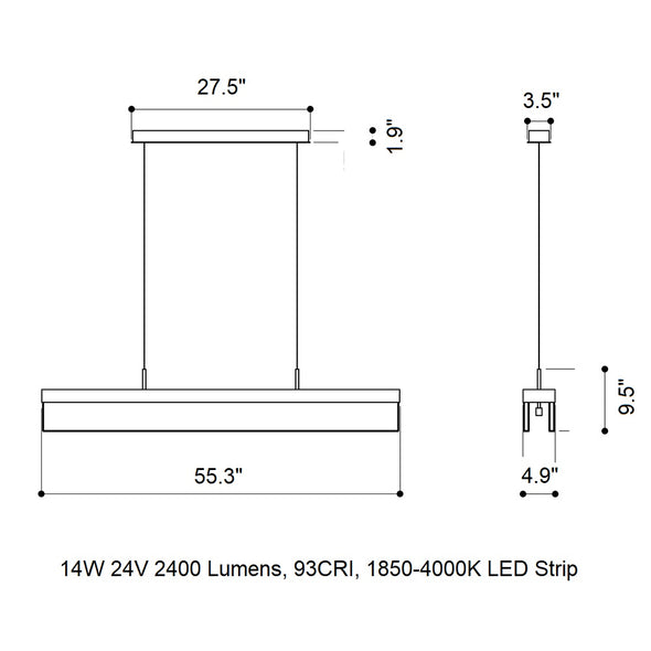 Fragment Line LED Pendant Light