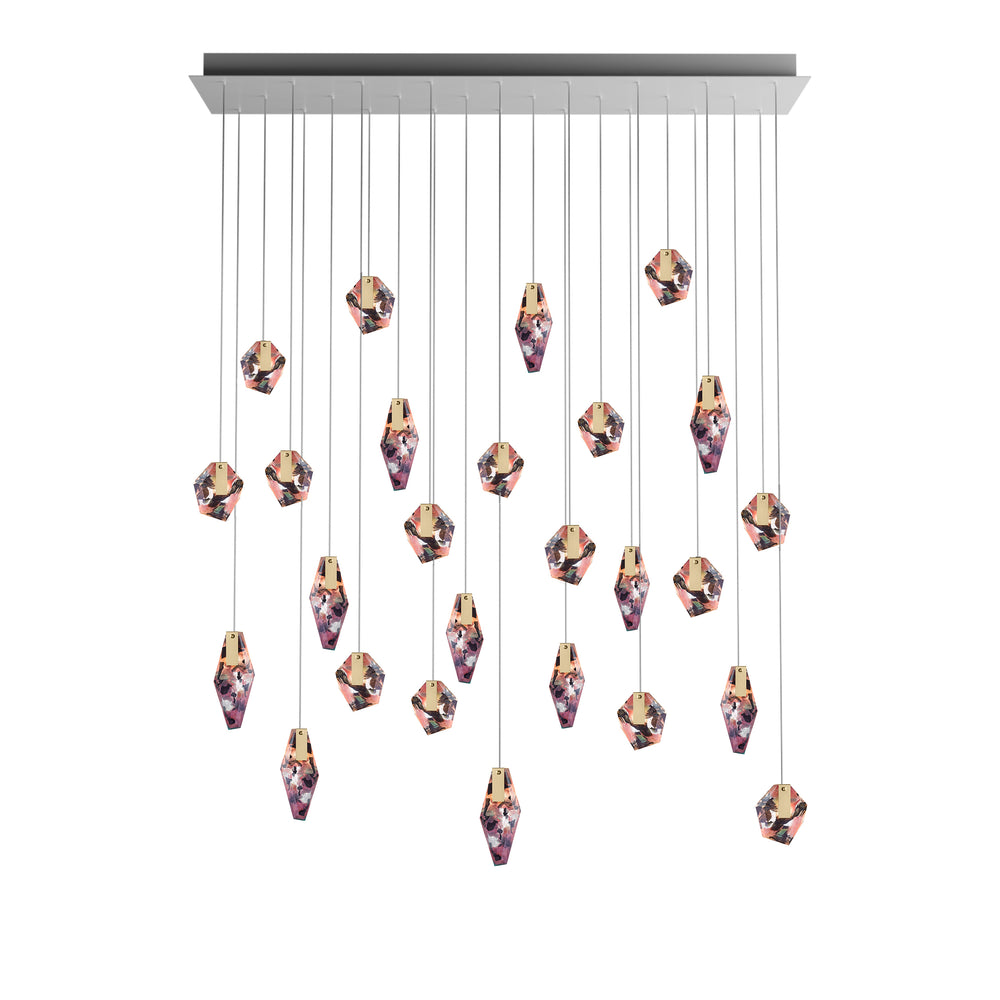 Fragments Rectangle LED Chandelier