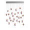 Fragments Rectangle LED Chandelier  option Flamingo Mint