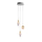Fragments Round LED Chandelier  option White