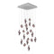 Fragments Square LED Chandelier  option Anthracite