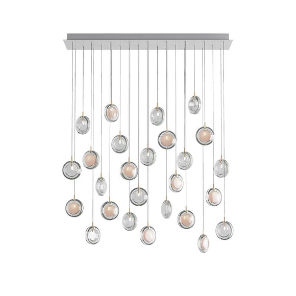 BOMMA Lens Rectangle LED Chandelier - 2Modern